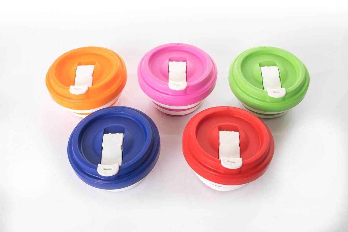 Evo Eco-Friendly Collapsible Cup Raspberry (Single)