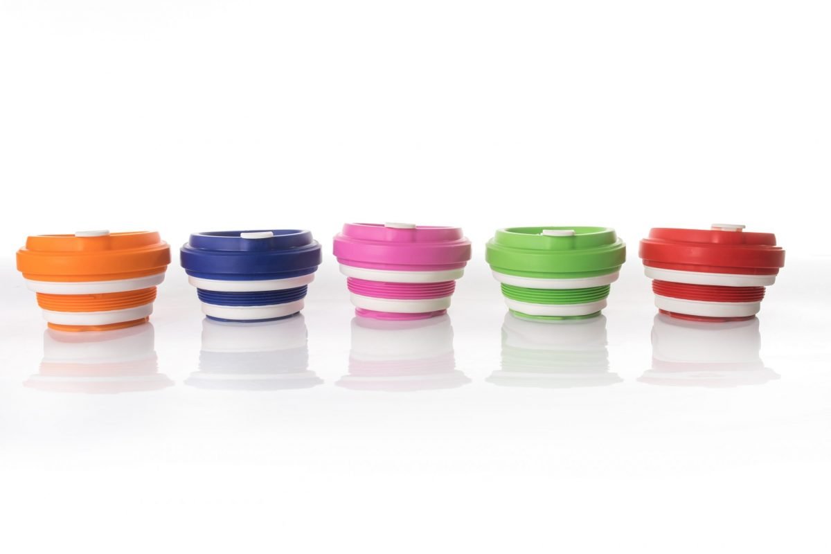 Evo Eco-Friendly Collapsible Cup Cherry (Single)