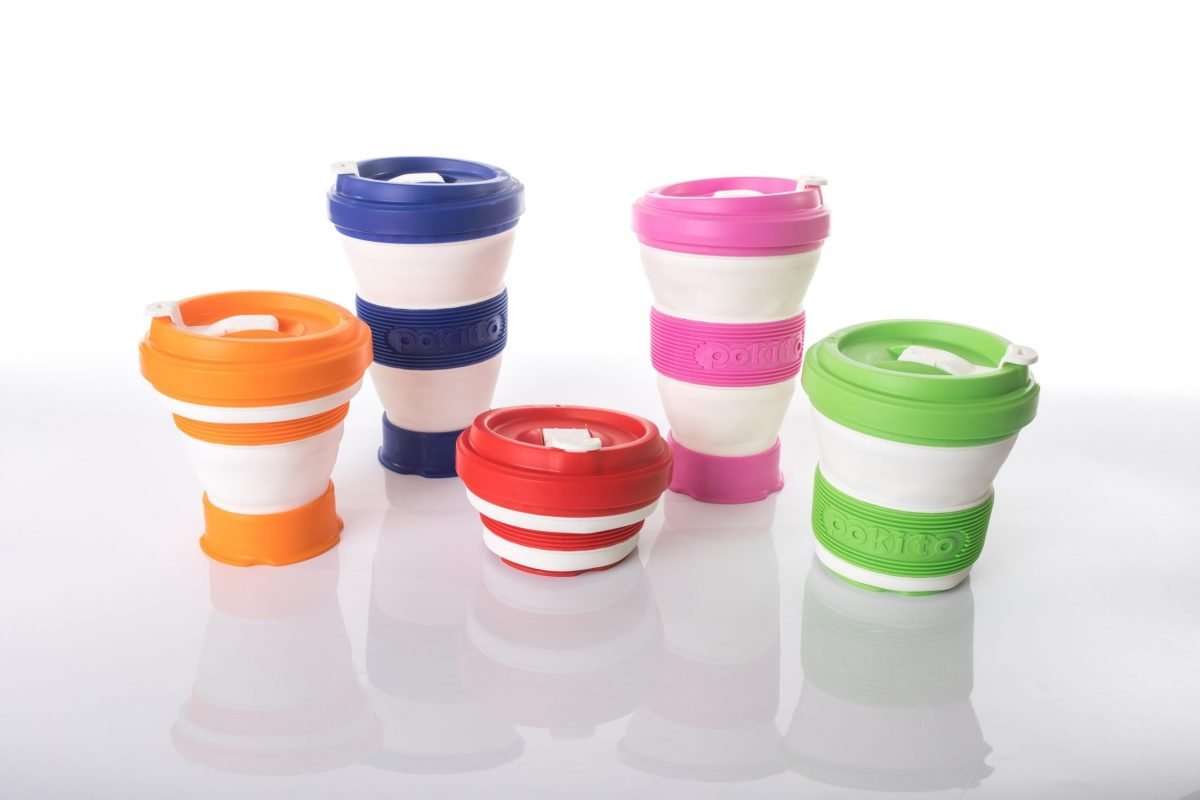 Evo Eco-Friendly Collapsible Cup Cherry (Single)