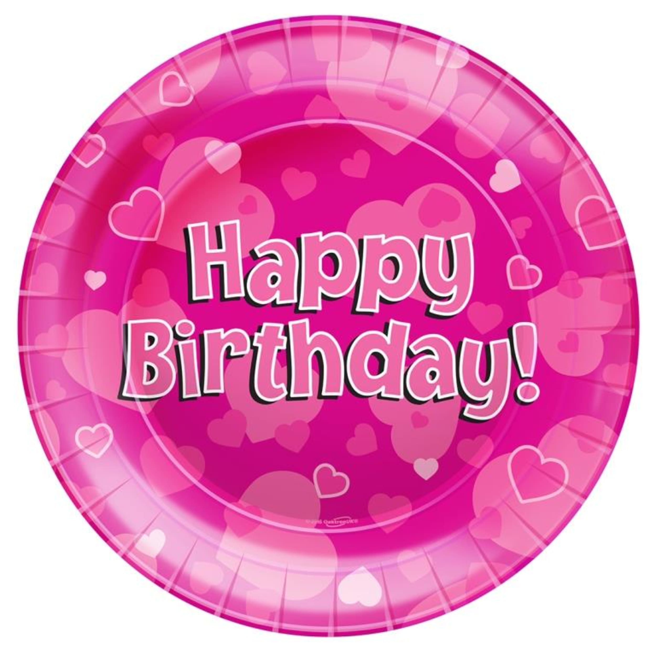 Oaktree Napkins Happy Birthday Pink (16 Pack)