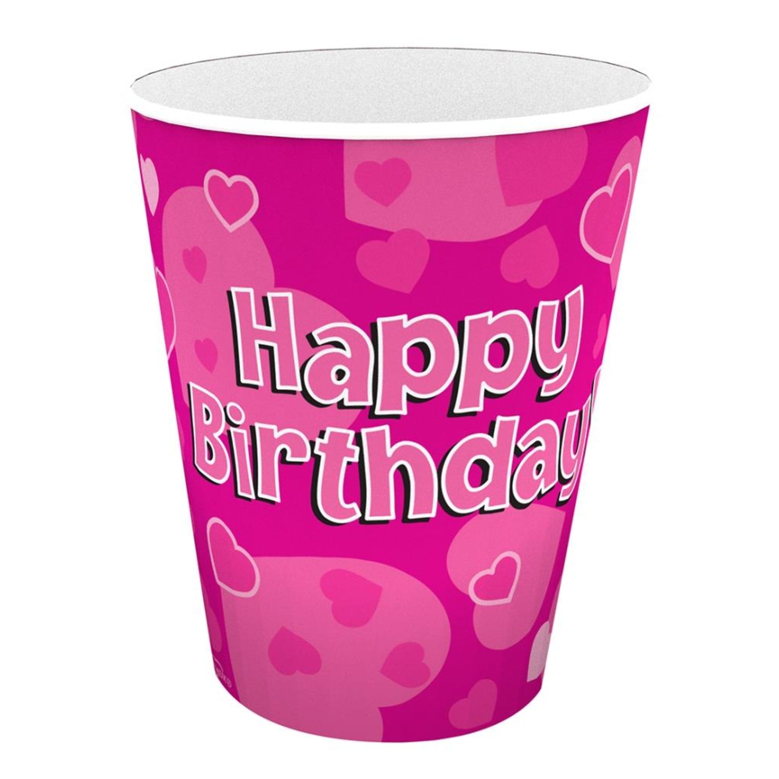 Oaktree Napkins Happy Birthday Pink (16 Pack)