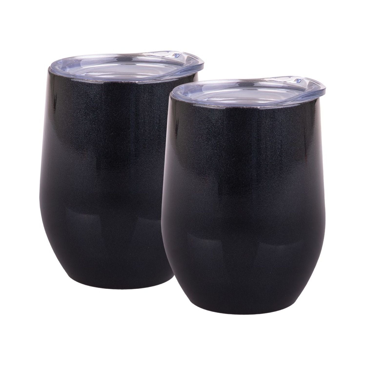 Oasis 2 Piece Double Wall Insulated Wine Tumbler Gift Set 330ml - Midnight