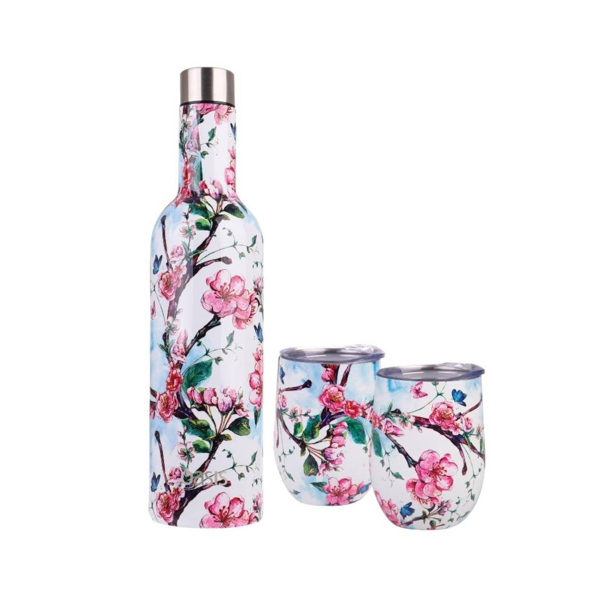 Oasis 3-Piece Wine Travel Set - Blossom