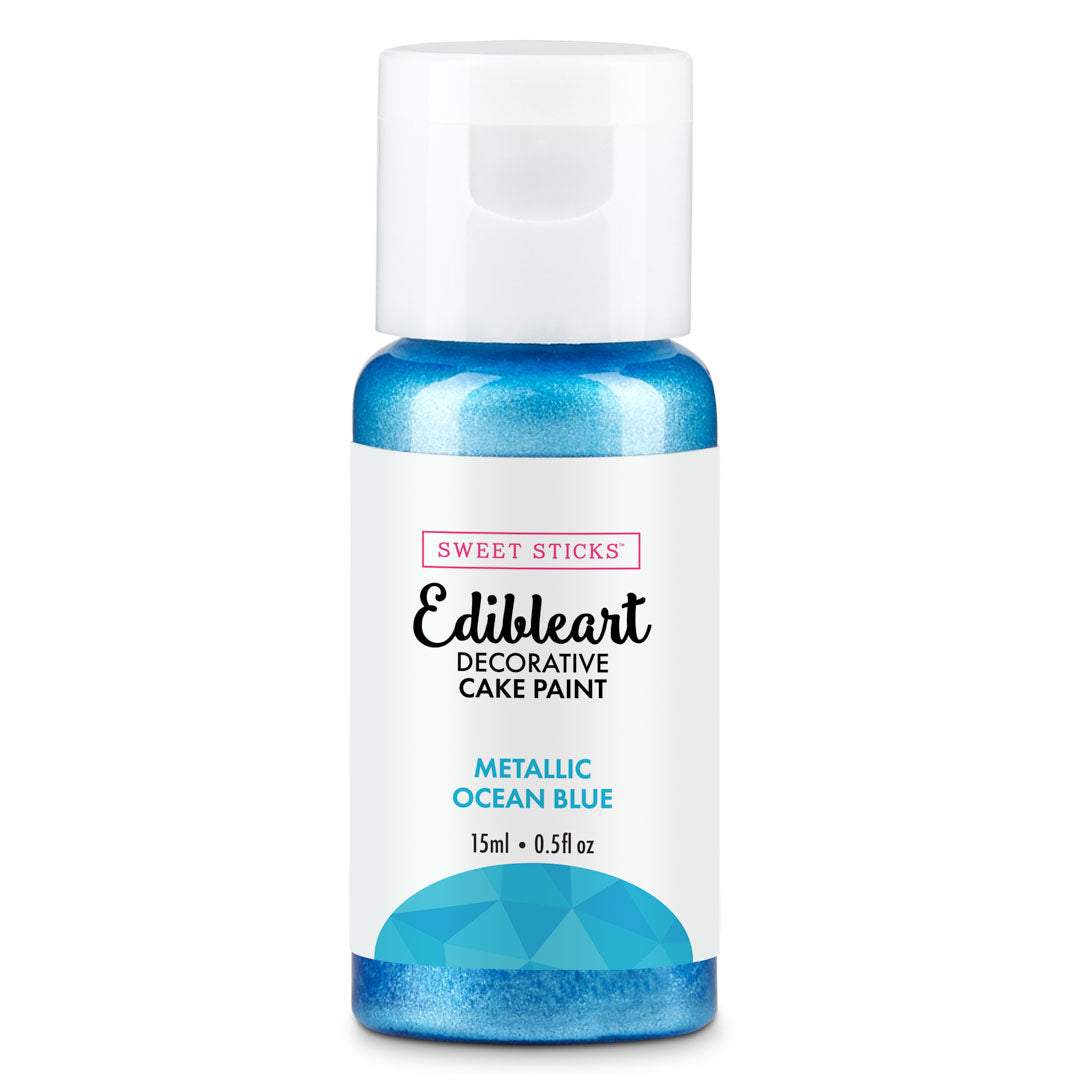 SWEET STICKS Metallic Edibleart Paint - Ocean Blue