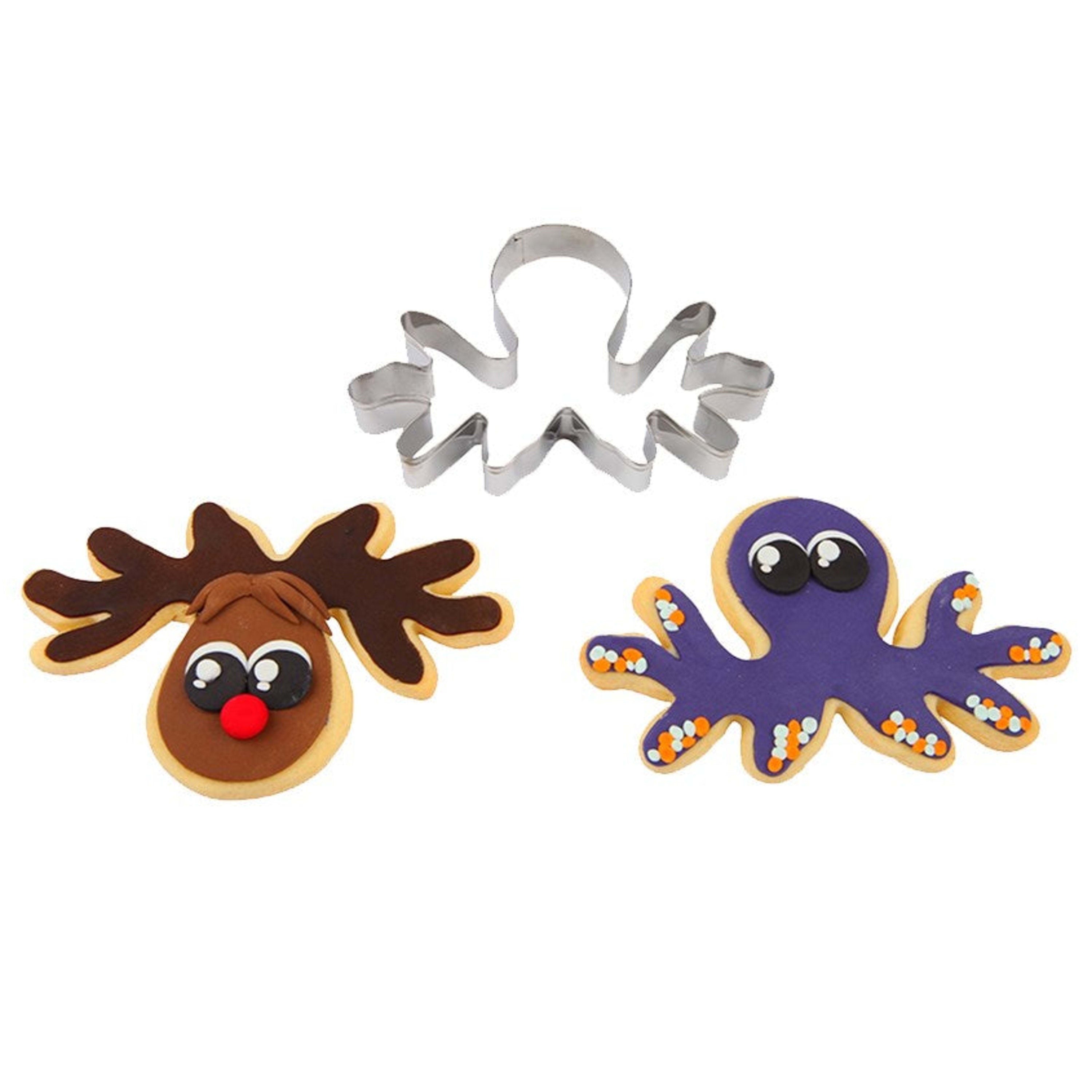 Sweet Themes Octopus or Reindeer Head Cookie Cutter