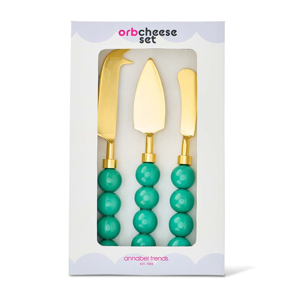 Annabel Trends Orb Cheese Knife Set 3pc White