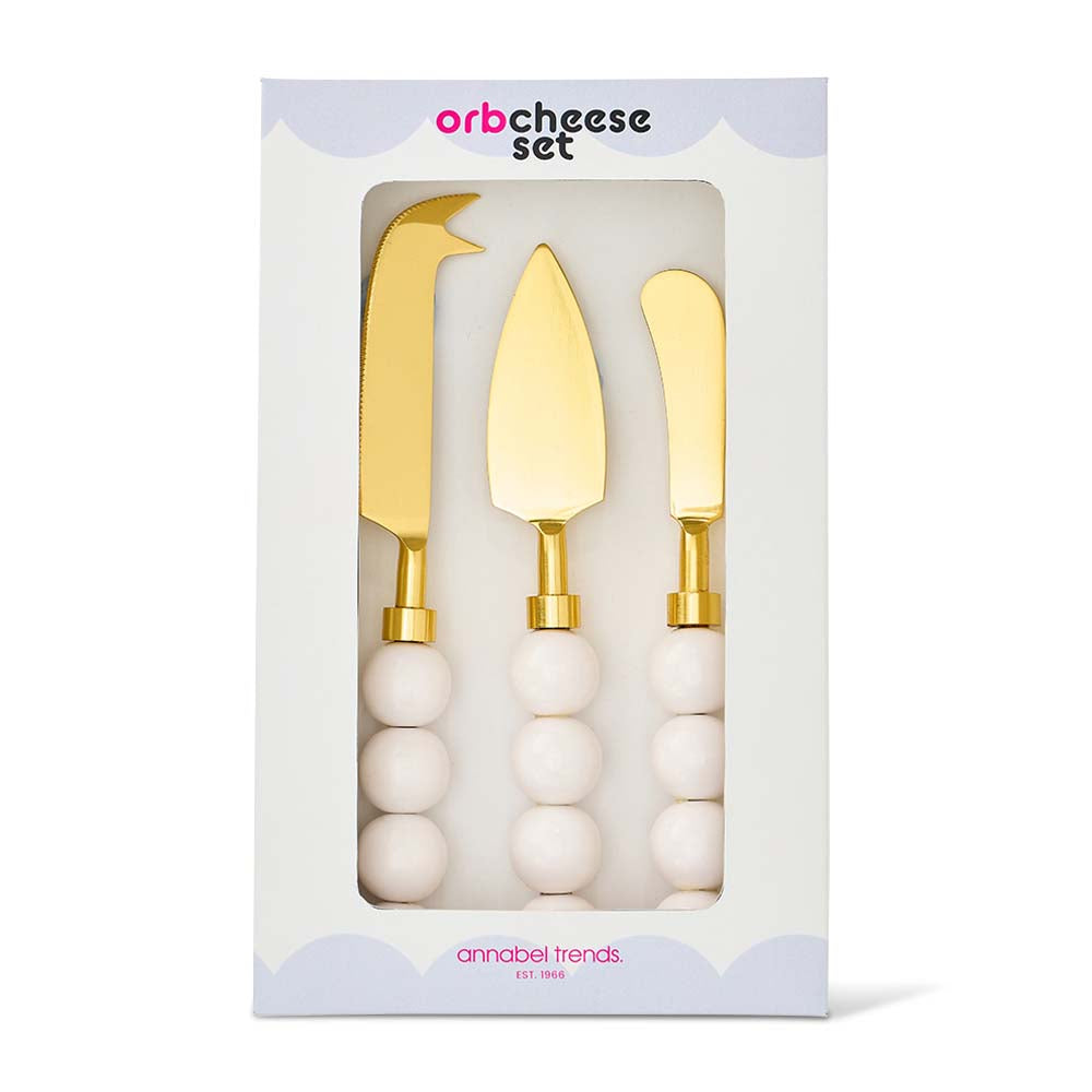 Annabel Trends Orb Cheese Knife Set 3pc Natural