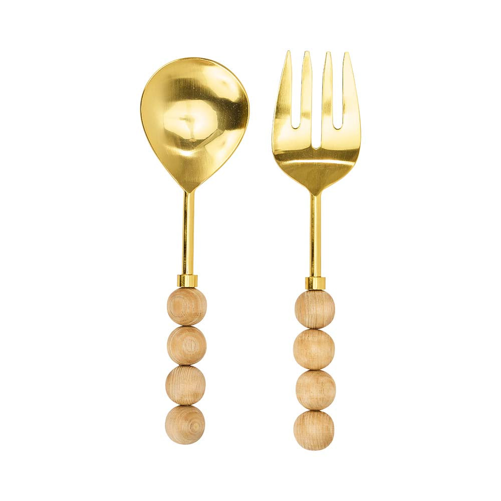 Annabel Trends Orb Salad Servers Light Pink