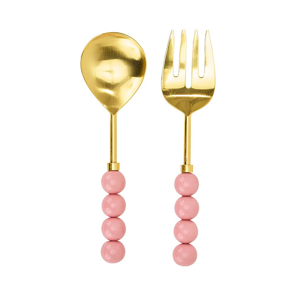 Annabel Trends Orb Salad Servers Emerald
