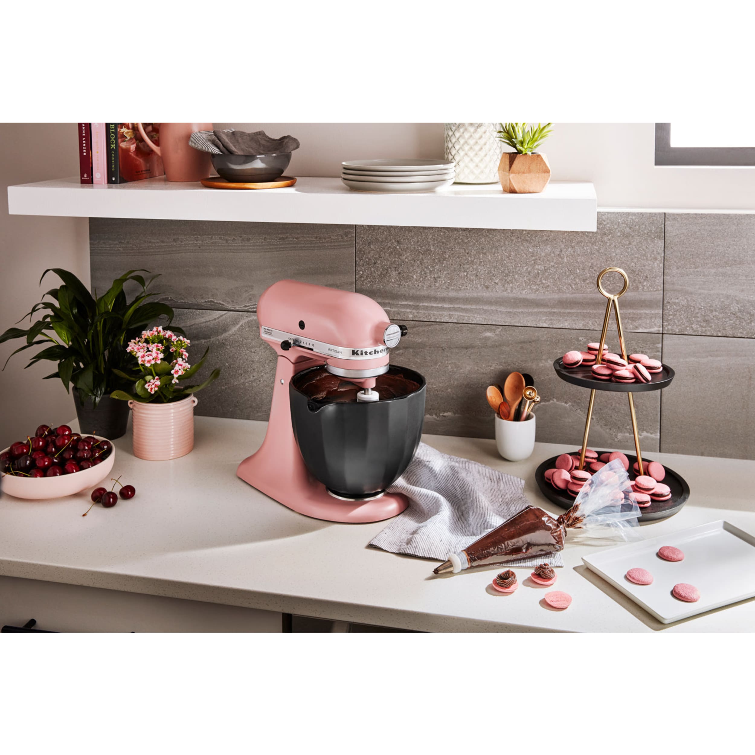 KitchenAid 4.7L Black Shell Ceramic Bowl for Tilt-Head Stand Mixer KSM2CB5PBS