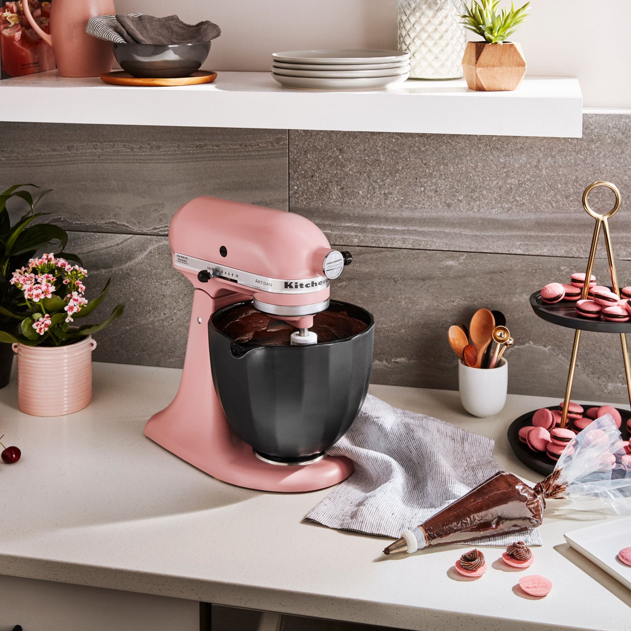 KitchenAid 4.7L Black Shell Ceramic Bowl for Tilt-Head Stand Mixer KSM2CB5PBS