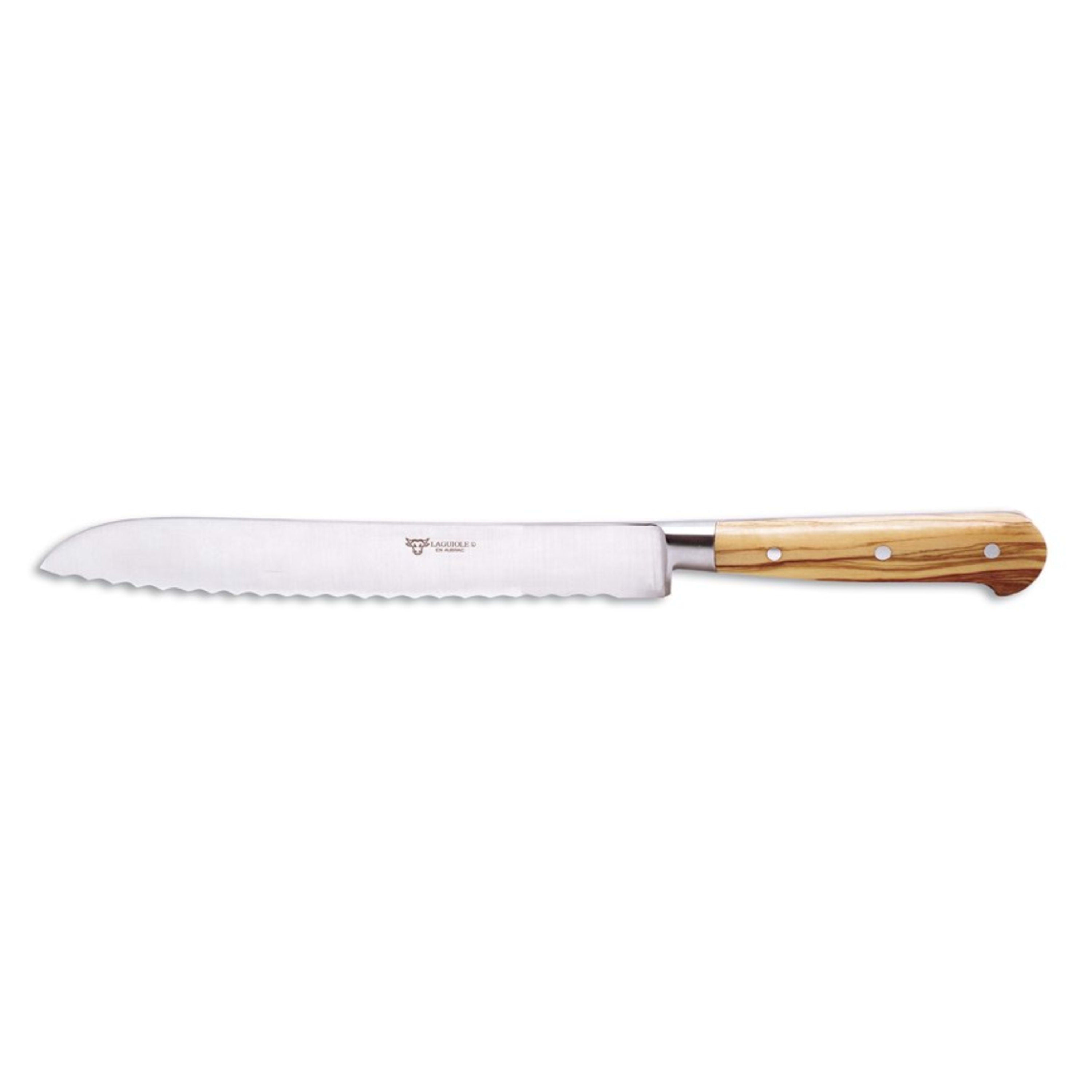 Laguiole en Aubrac Bread Knife - Olive Wood