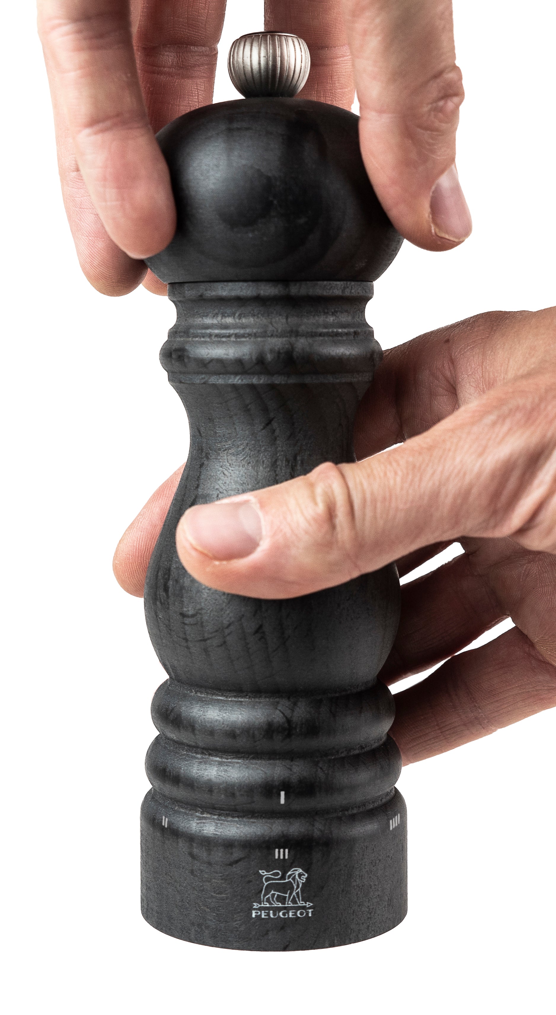 Peugeot Graphite Emotion Paris Salt/Pepper u'Select Mill Duo with Stainless Steel Spice Funnel