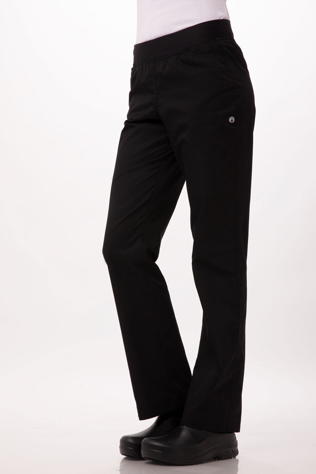 Chef Works Lightweight Slim Women's Chef Pants Black - Black