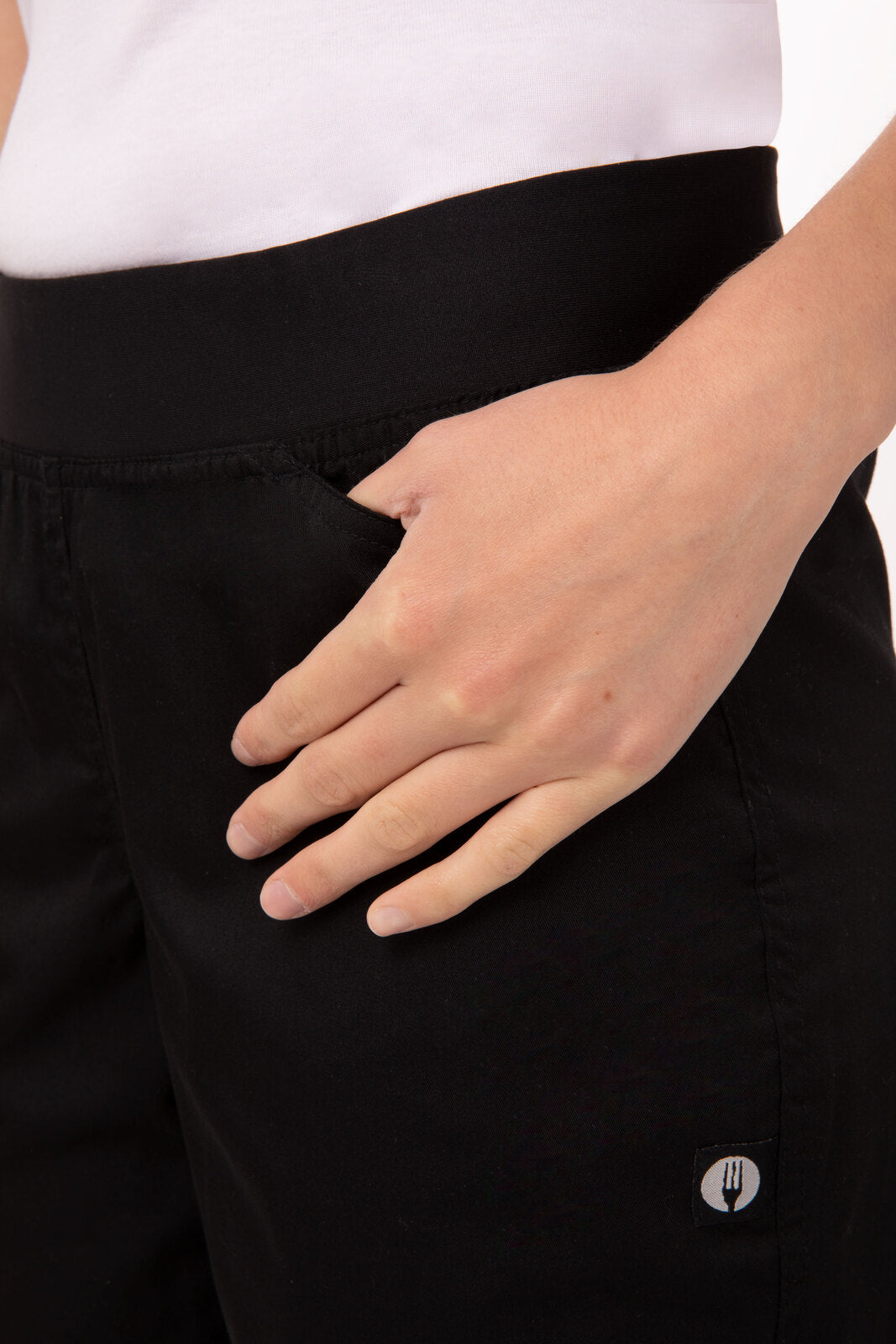 Chef Works Lightweight Slim Women's Chef Pants Black - Black