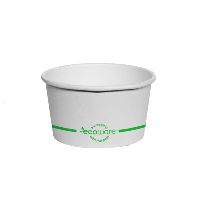 ecoware 12oz PLA Coated Paper Bowl Plain (Carton of 500)