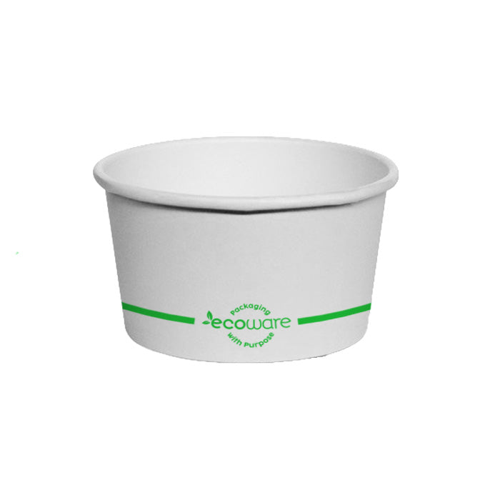 ecoware 16oz PLA Coated Paper Bowl Plain (Carton of 500)