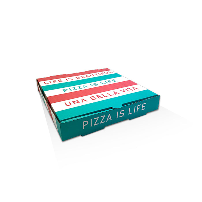 ecoware Pizza Box White Printed 10 inch (Pack of 100)