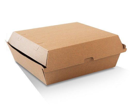 ecoware Dinner Box Brown Corrugated Plain (Carton of 150)