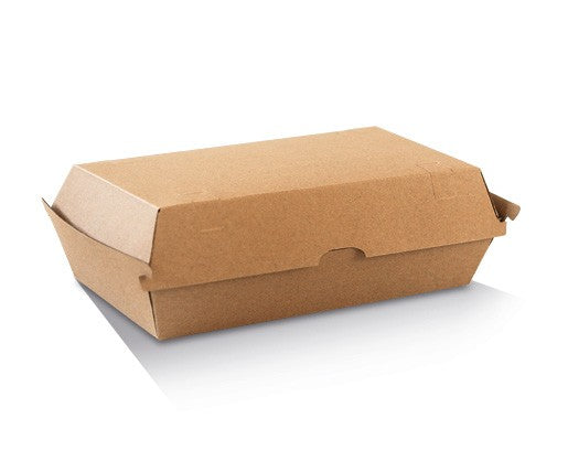 ecoware Snack Box Large Brown Corrugated Plain (Carton of 200)