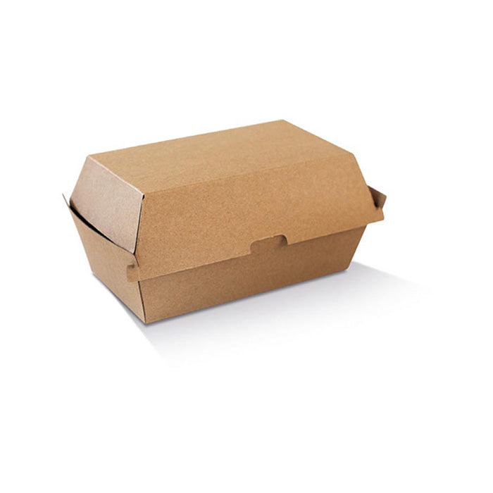 ecoware High Snack Box Large Brown Corrugated Plain (Carton of 150)