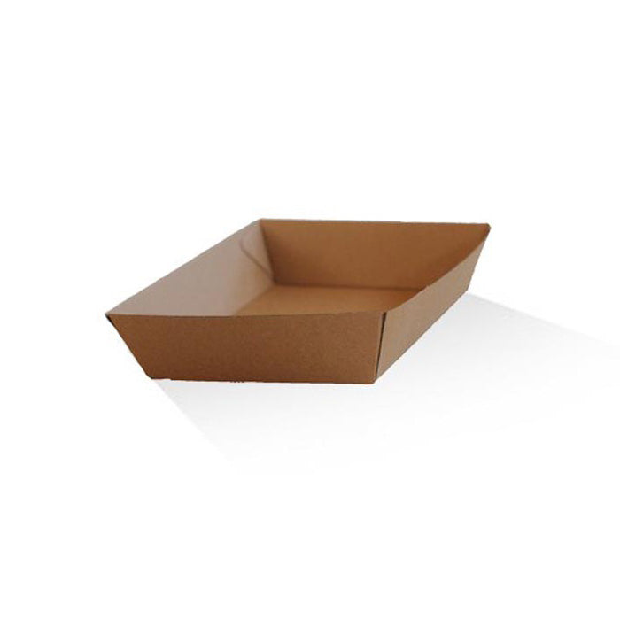 ecoware Tray Medium Brown Corrugated Plain (Carton of 250)