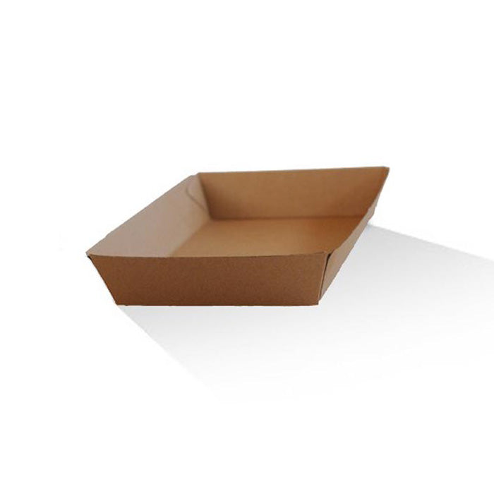 ecoware Tray Large Brown Corrugated Plain (Carton of 250)