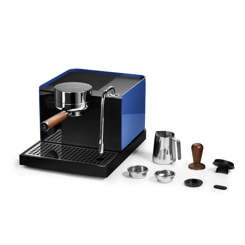 Fellow Espresso Series 1 Coffee Machine - Marine Blue with Walnut