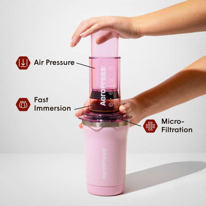 AeroPress Go Plus Travel Coffee Maker (300mL)