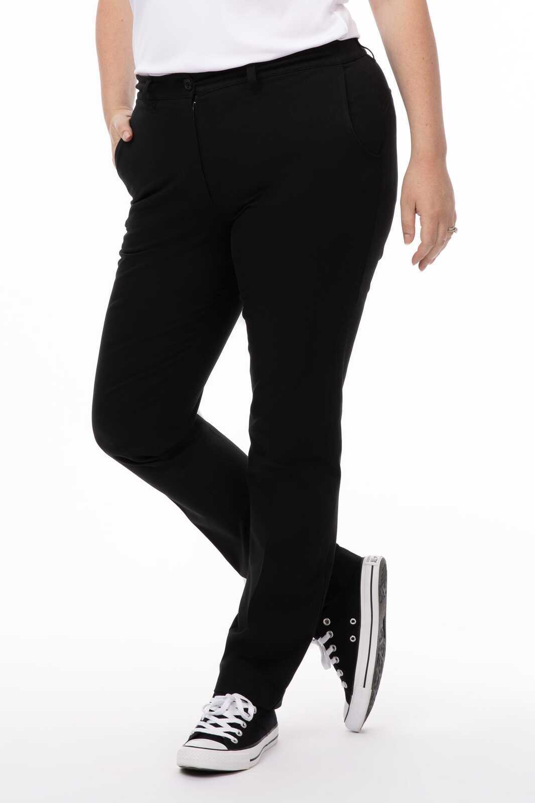 Chef Works Chino Women's Stretch Pants - Black