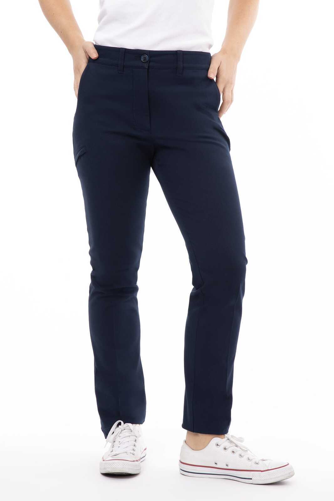 Chef Works Chino Women's Stretch Pants - Navy