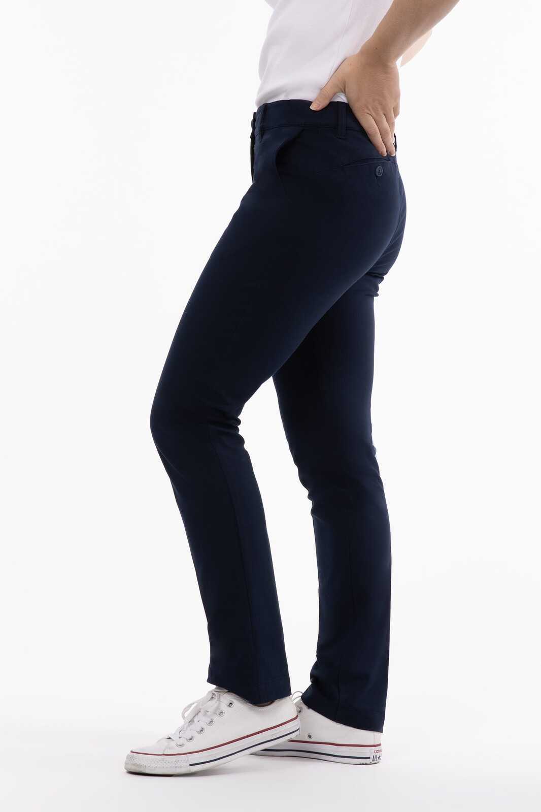 Chef Works Chino Women's Stretch Pants - Navy