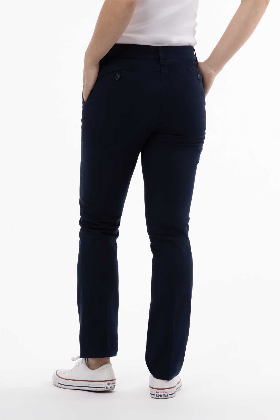Chef Works Chino Women's Stretch Pants - Navy