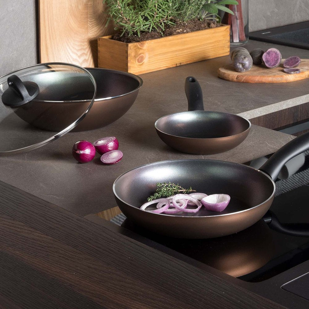 Pensofal 3pc Set, High Frypans 18, 22 & 26cm, Bronze