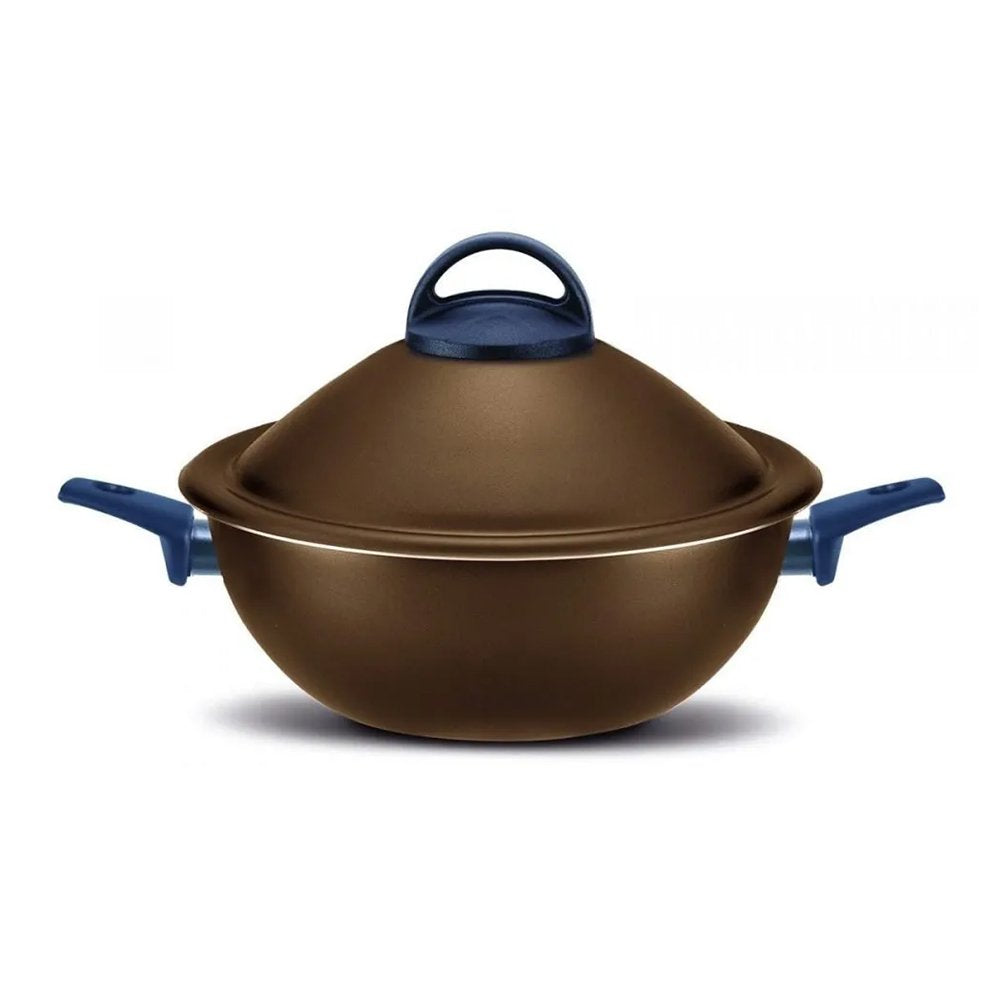 Pensofal VapSi Wok 2 Handles, Tray, Fork & Lid, Bronze