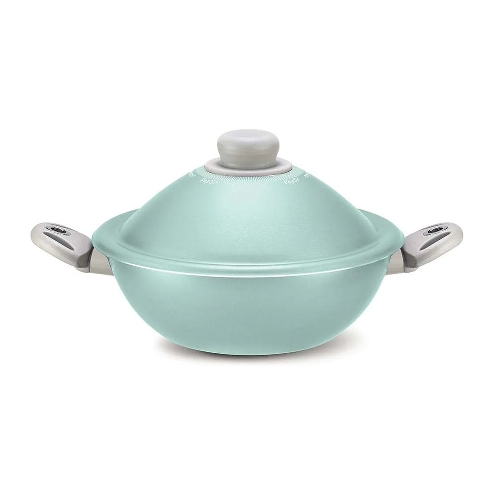 Pensofal VapSi Wok 2 Handles, Tray, Fork & Lid, Tiffany Blue