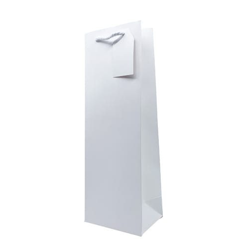 White Gift Bottle Bag (Pack Of 12)