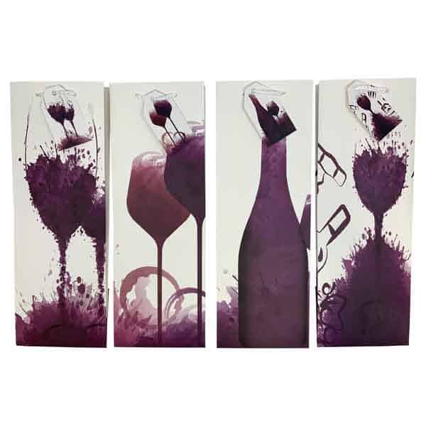 Purple Splash Series Gift Bag (Pack Of 12)