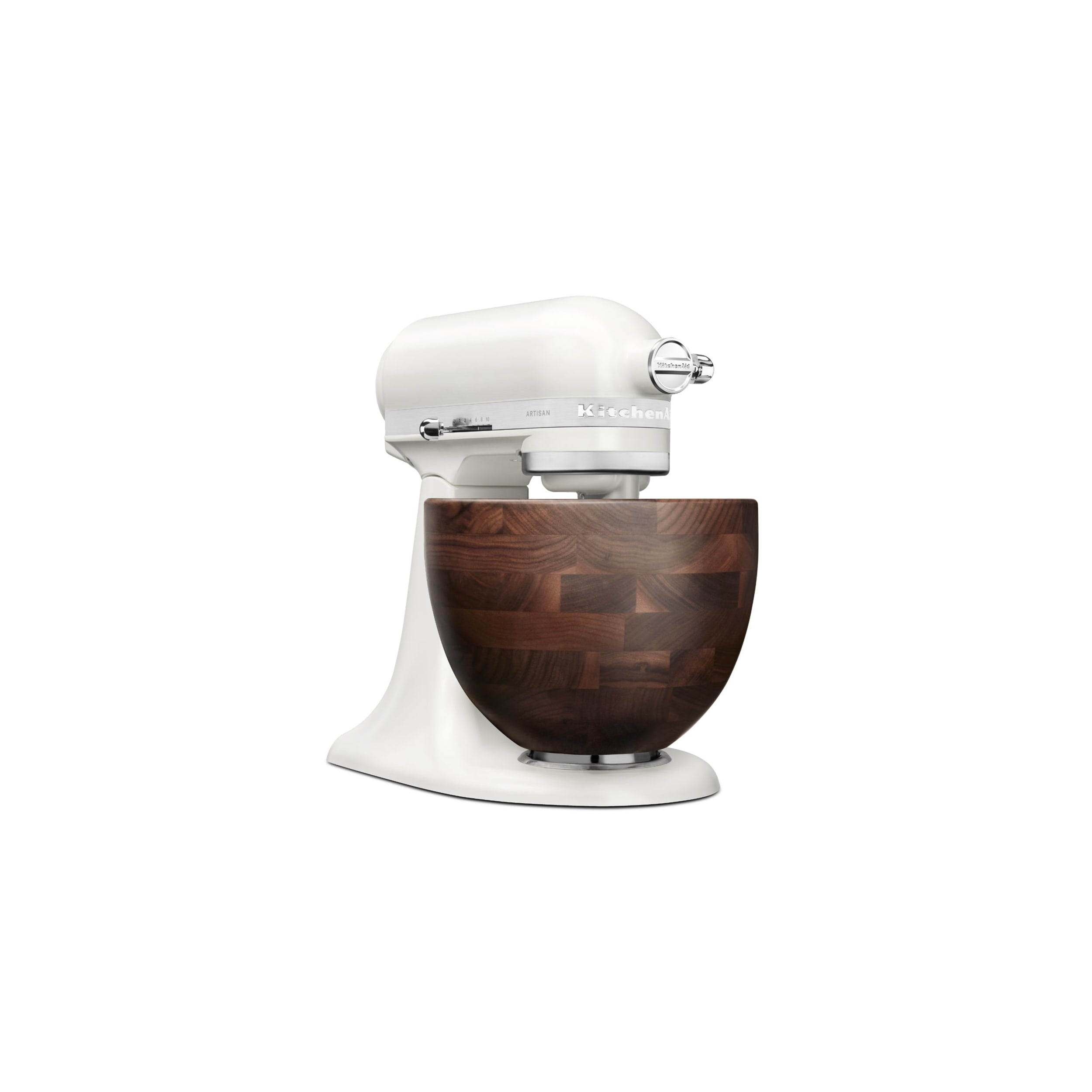 KitchenAid Artisan Tilt-Head Stand Mixer with Walnut Wood Bowl KSM156