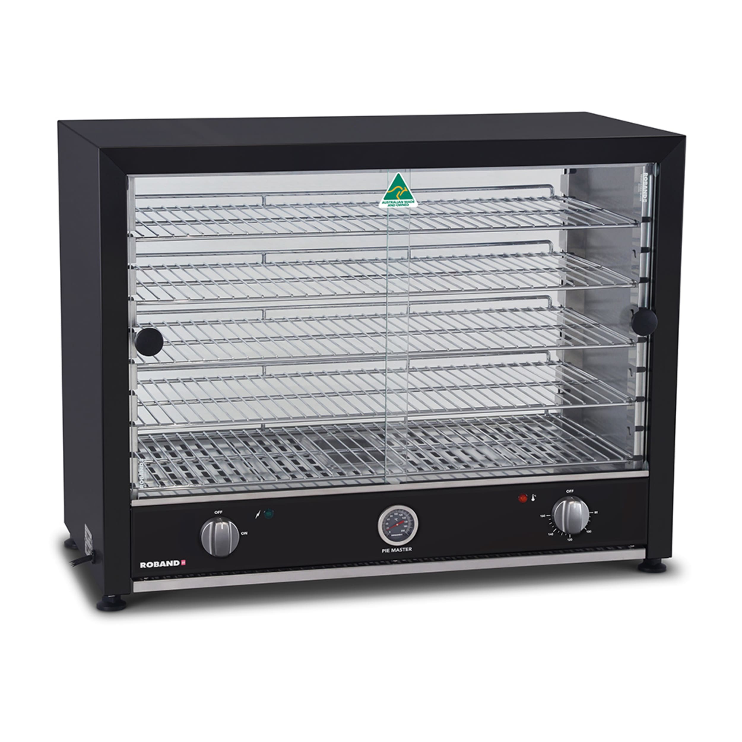 Roband Commercial Black Pie Master Pie & Food Warmer PMB100L