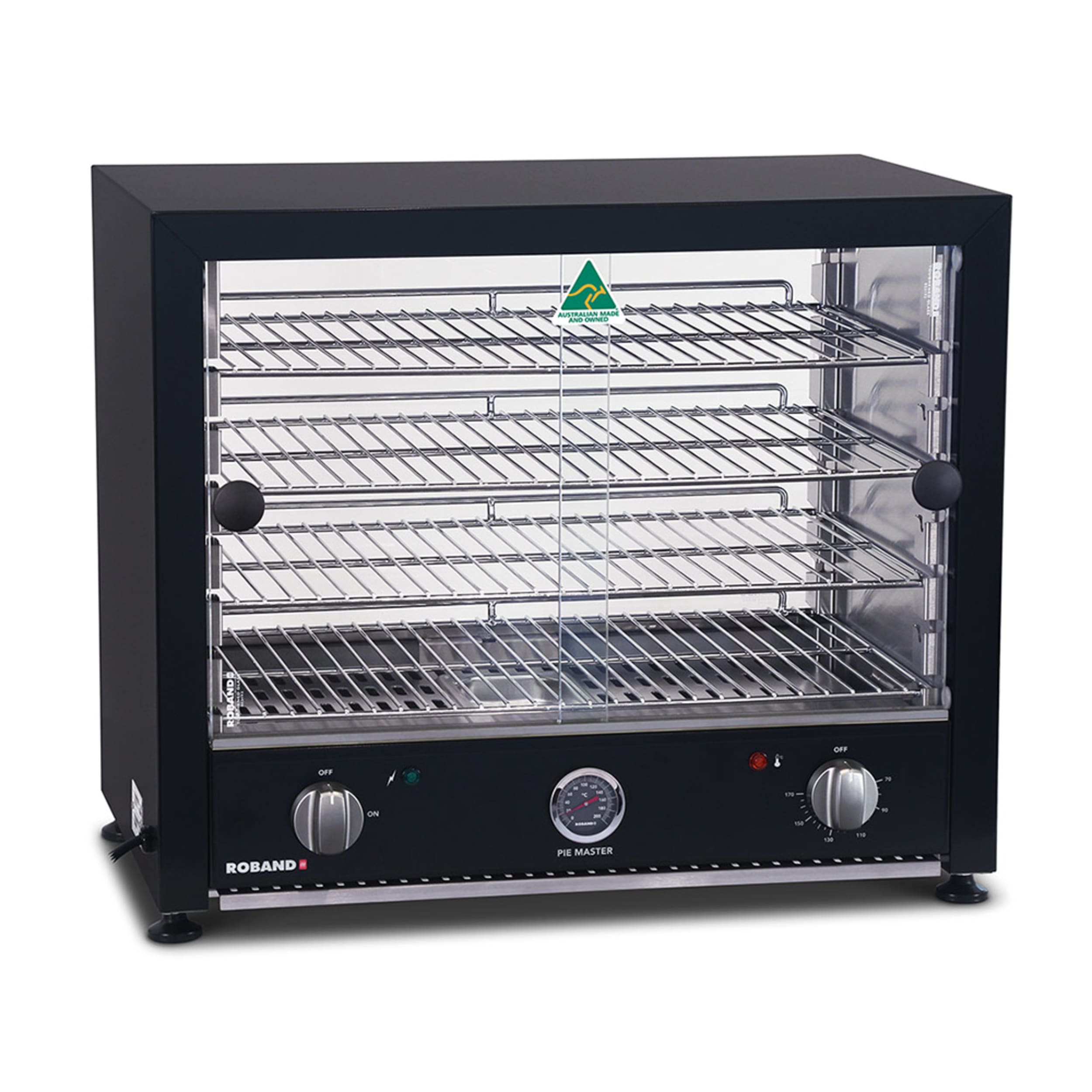Roband Commercial Black Pie Master Pie & Food Warmer PMB50L