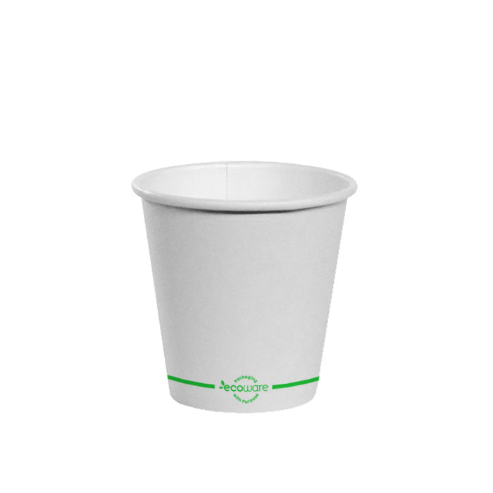 ecoware 8oz PLA Lined Single Wall Hot Cup White 80mm (Carton of 1000)