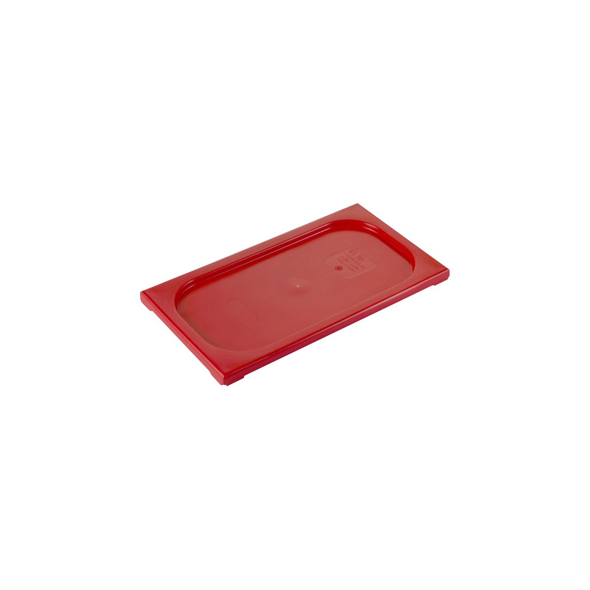 Inox Macel Gastronorm Lid Polypropylene 1/3 GN Red 325x176x20mm