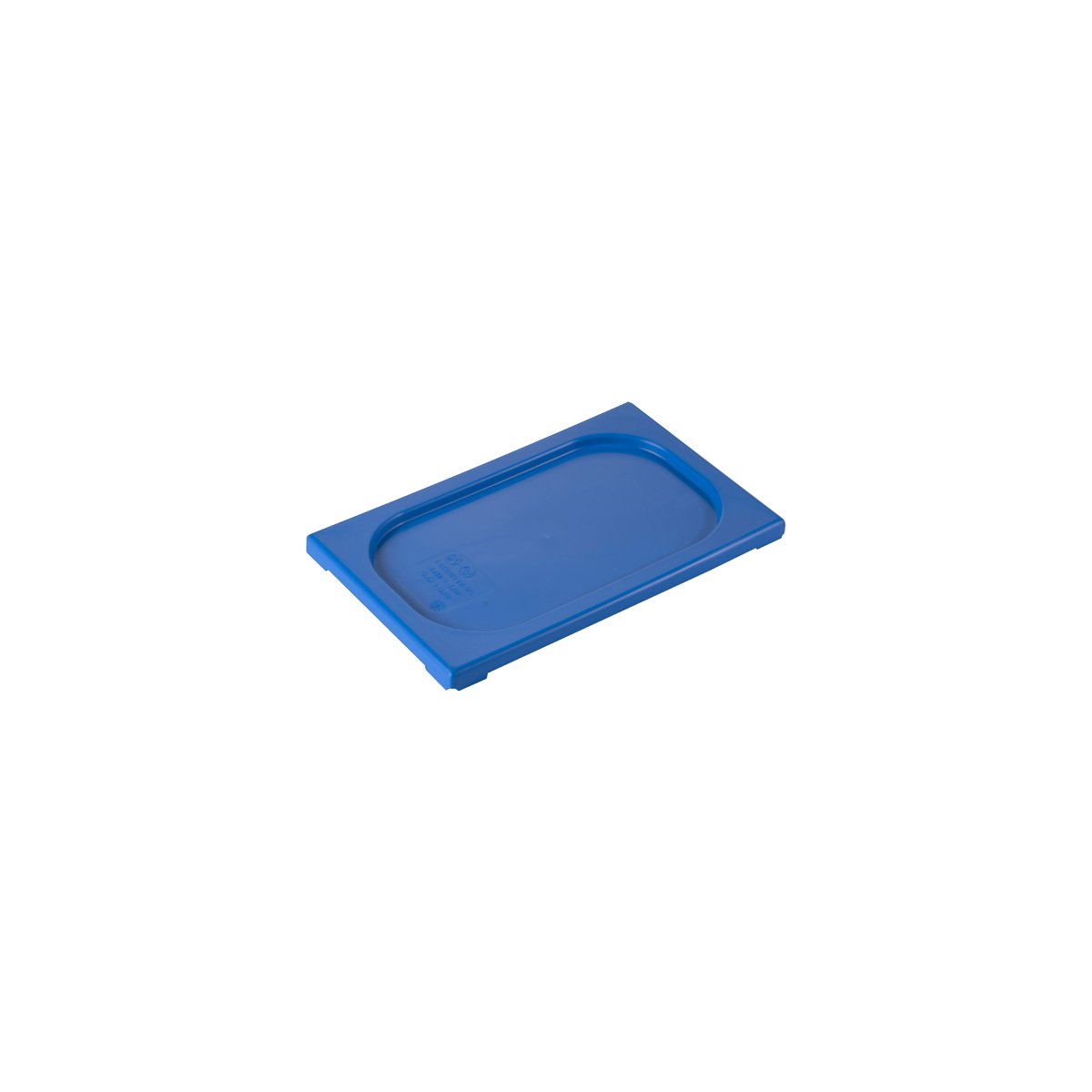 Inox Macel Gastronorm Lid Polypropylene 1/4 GN Blue 265x162x20mm