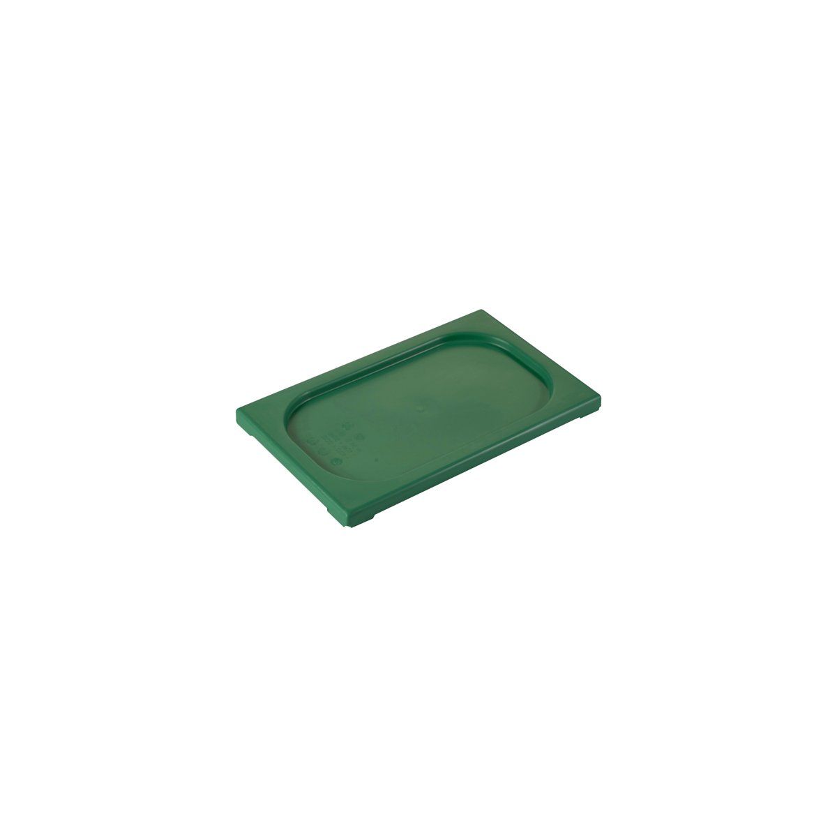 Inox Macel Gastronorm Lid Polypropylene 1/4 GN Green 265x162x20mm