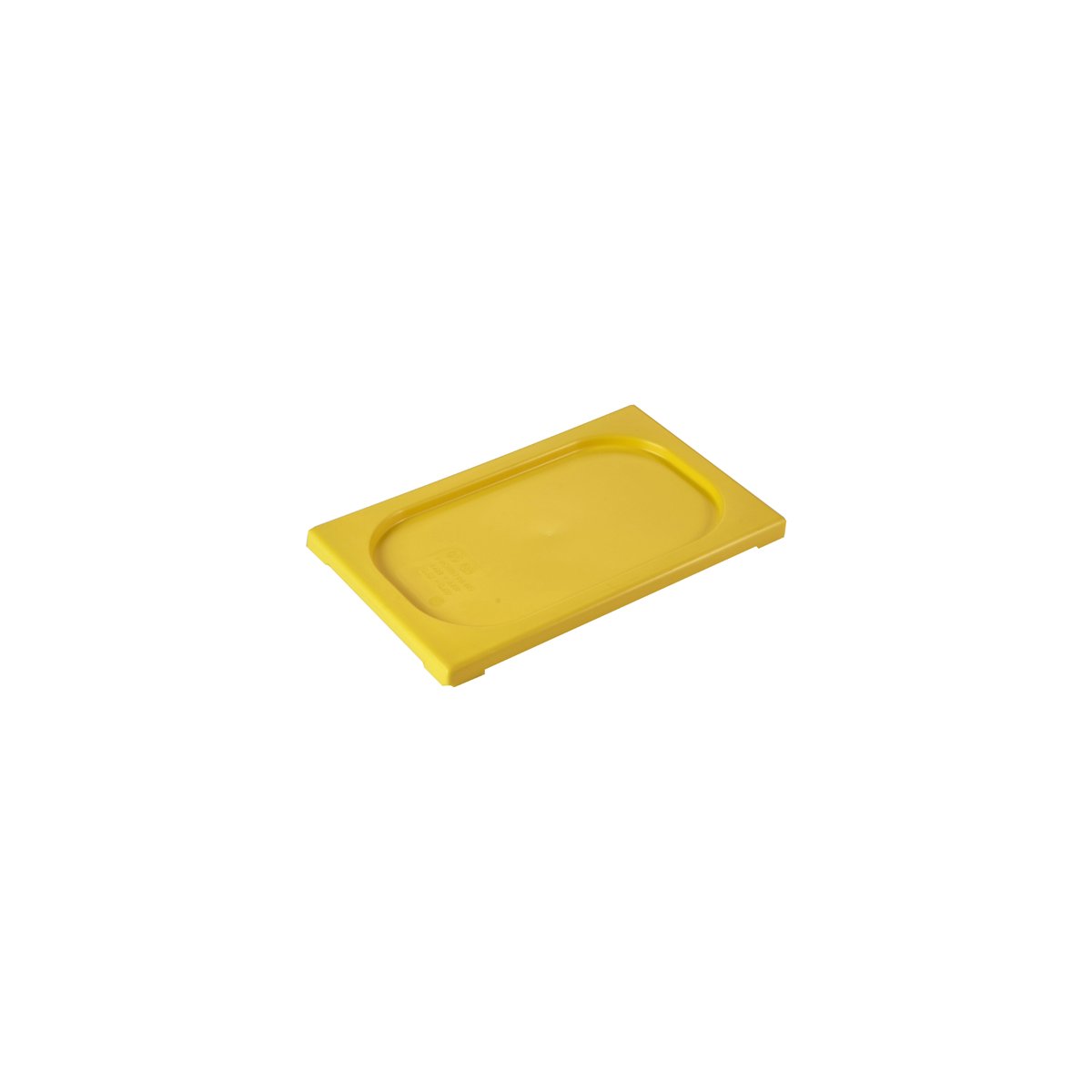 Inox Macel Gastronorm Lid Polypropylene 1/4 GN Yellow 265x162x20mm