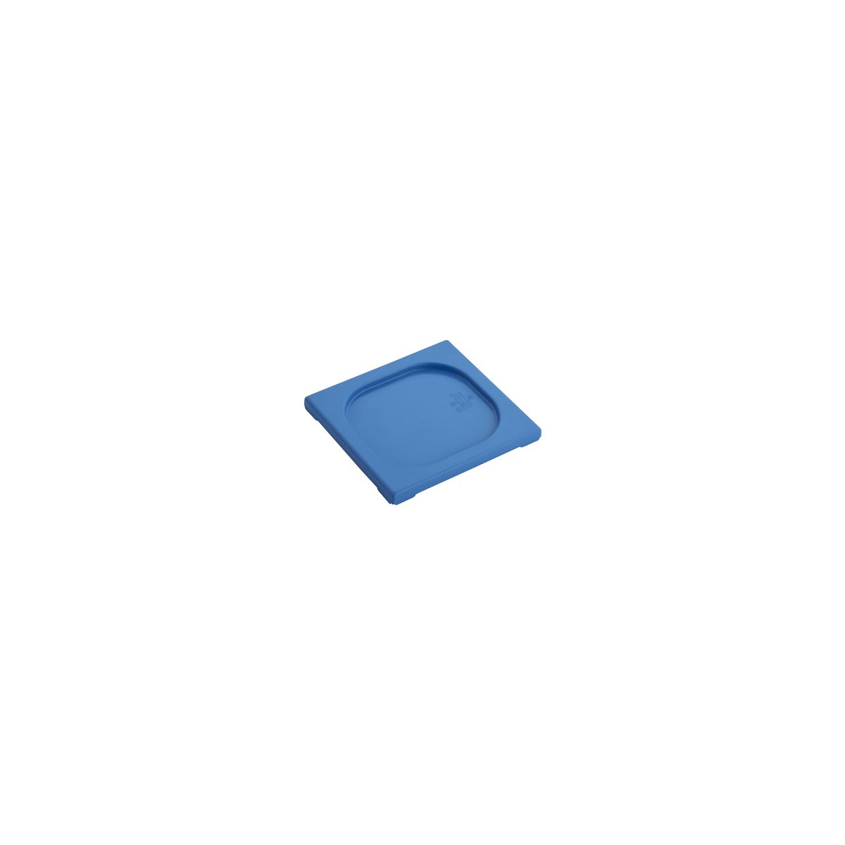 Inox Macel Gastronorm Lid Polypropylene 1/6 GN Blue 176x162x20mm