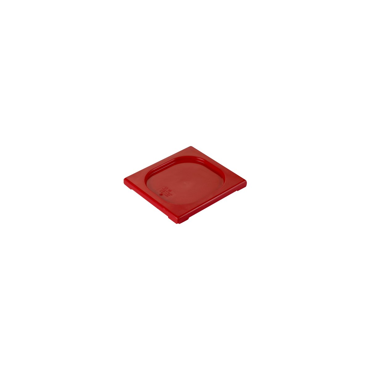 Inox Macel Gastronorm Lid Polypropylene 1/6 GN Red 176x162x20mm