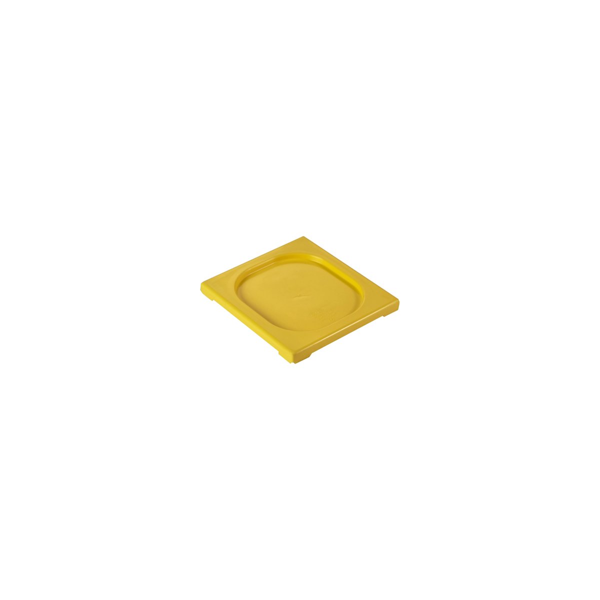 Inox Macel Gastronorm Lid Polypropylene 1/6 GN Yellow 176x162x20mm