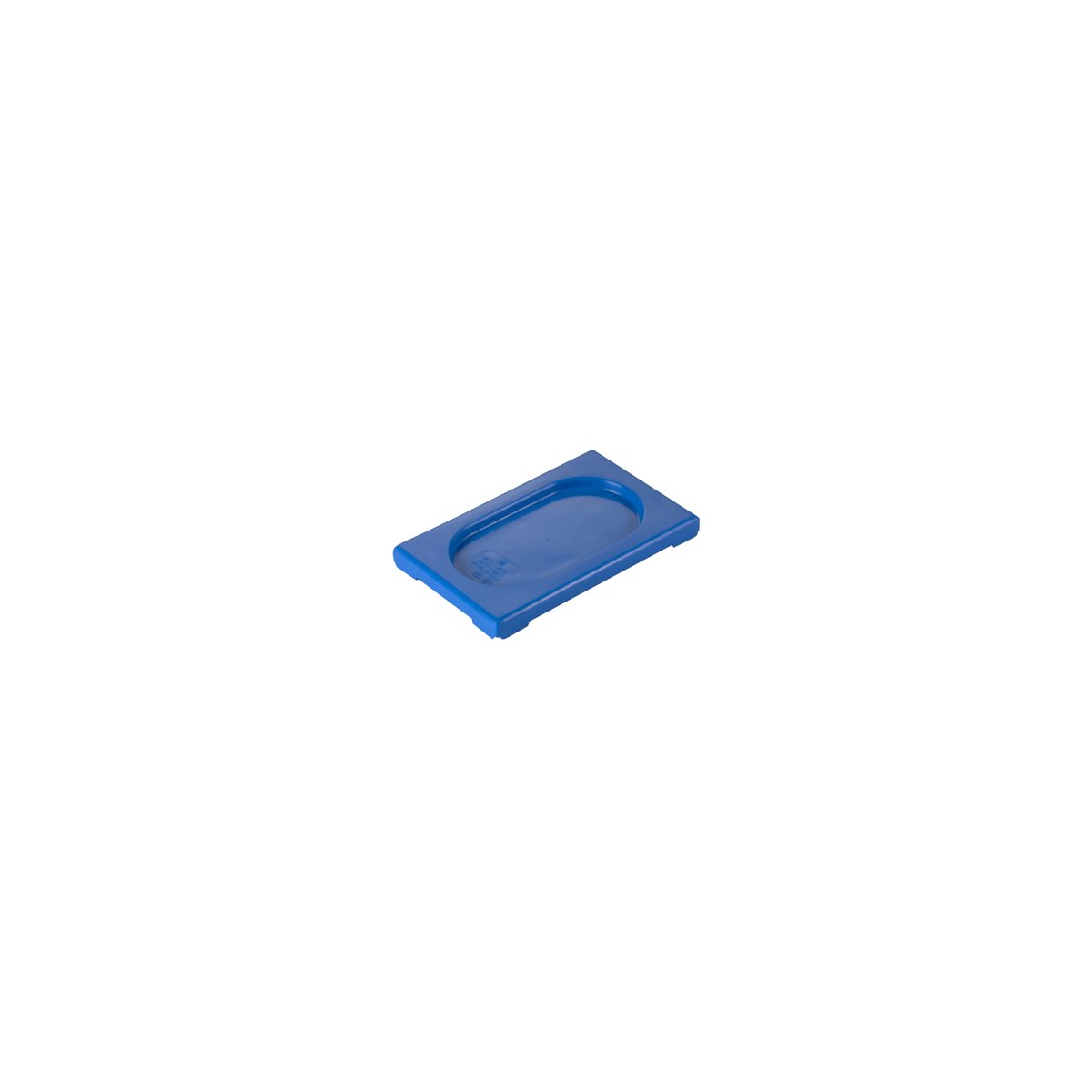 Inox Macel Gastronorm Lid Polypropylene 1/9 GN Blue 176x108x20mm